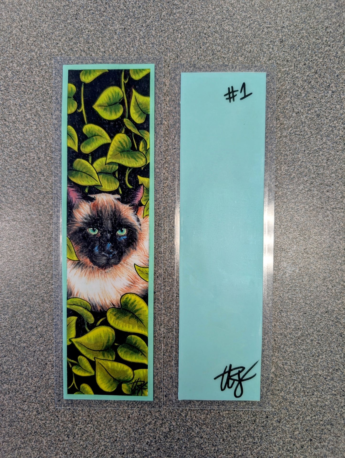 "Siamese & Pothos" Bookmark