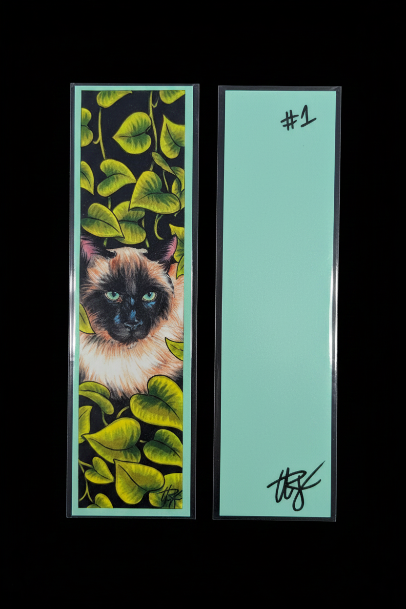 "Siamese & Pothos" Bookmark